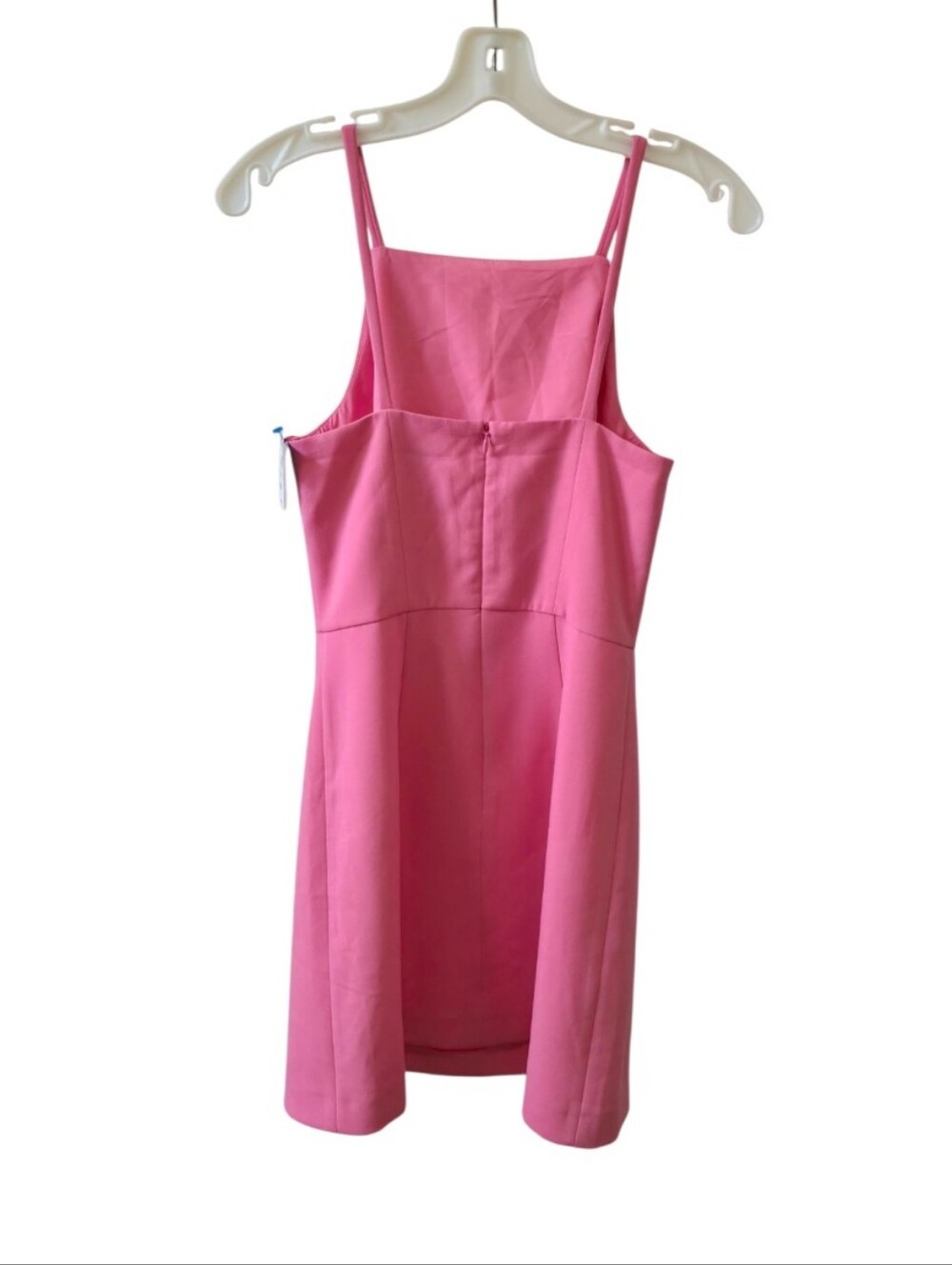 French Connection Pink Sheath Dress US 4 Square Neck Sleeveless Bodycon - Picture 2 of 4